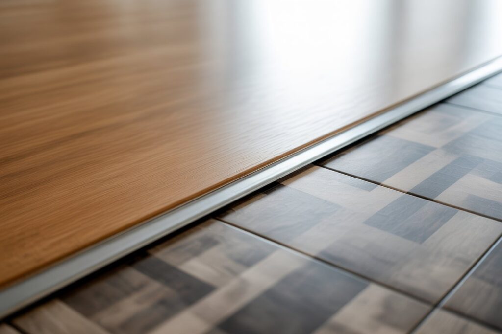 transitioning laminate flooring between rooms
