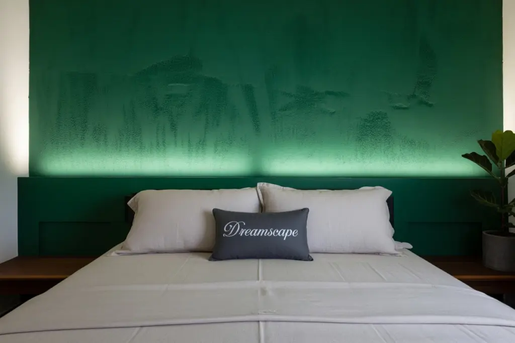 30+ Green Accent Wall Bedroom Ideas for a Cozy and Relaxation Space 23 green accent wall