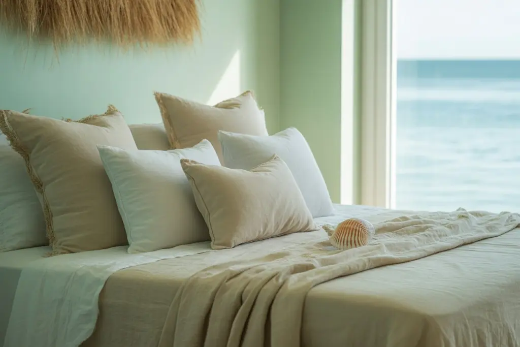 30+ Green Accent Wall Bedroom Ideas for a Cozy and Relaxation Space 31 Mint green accent wall
