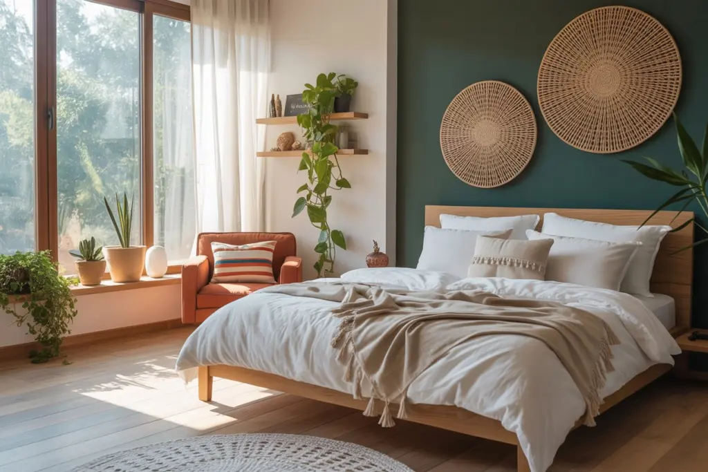 30+ Green Accent Wall Bedroom Ideas for a Cozy and Relaxation Space 34 Green bedroom ideas