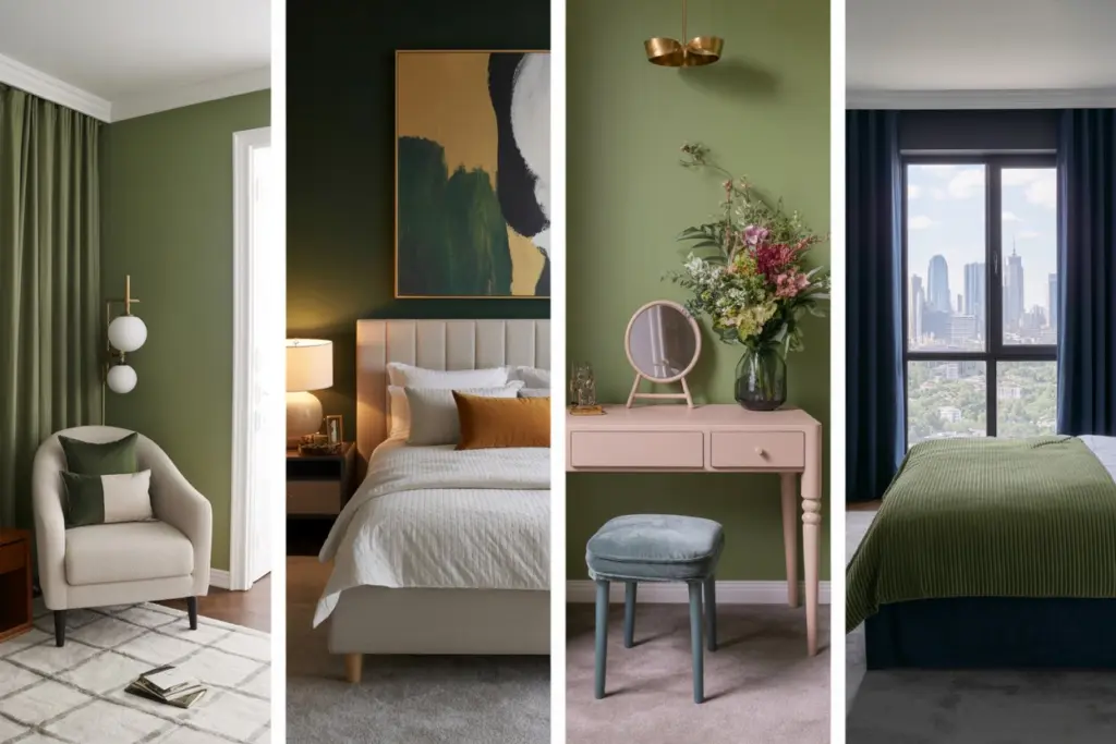 30+ Green Accent Wall Bedroom Ideas for a Cozy and Relaxation Space 35 green home accents