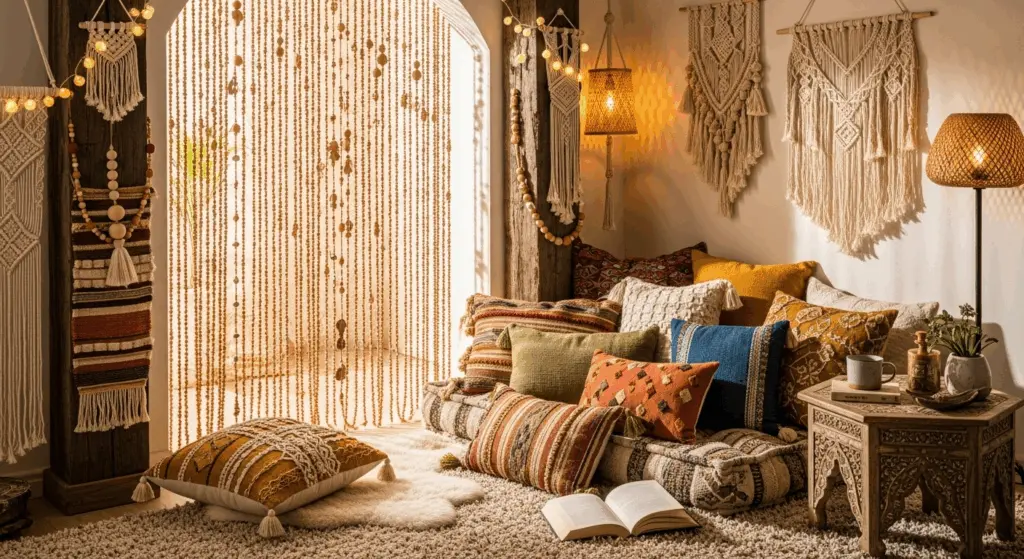 Stunning 20+ Boho Reading Nook Designs for Book Lovers 14 cozy reading corner