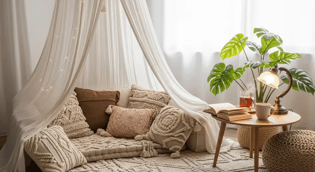 Stunning 20+ Boho Reading Nook Designs for Book Lovers 6 Stunning 20+ Boho Reading Nook Designs for Book Lovers