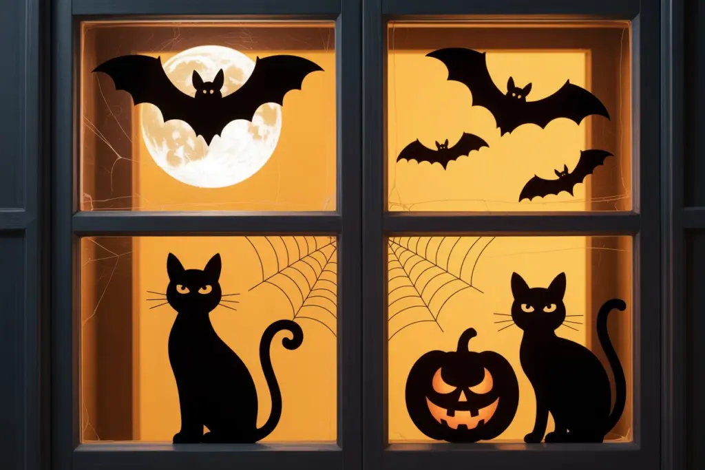 30 Easy DIY Halloween Decorations That Anyone Can Do 6 Creepy Window Silhouettes