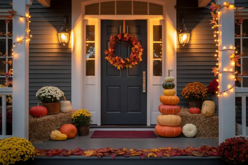 25+ Front Porch Fall Decor Ideas That Make Your Home More Welcoming 26 outdoor fall porch decor