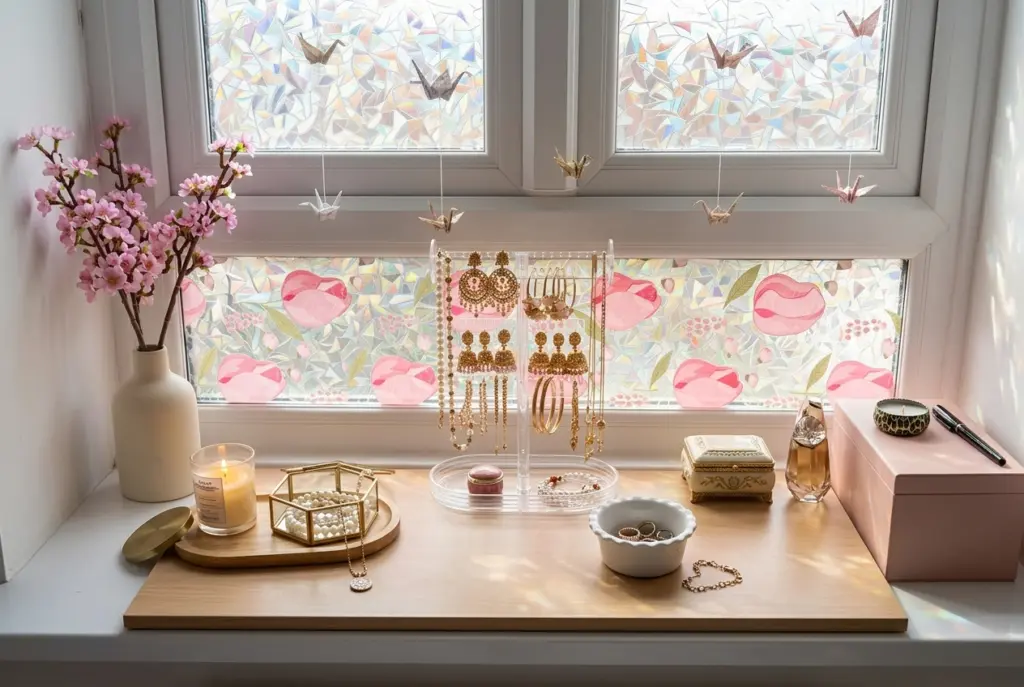 Turn a Bedroom Window Ledge Into a Jewelry Nook 