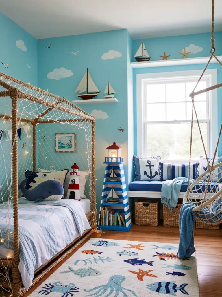  Calm Coastal Toddler Bedroom