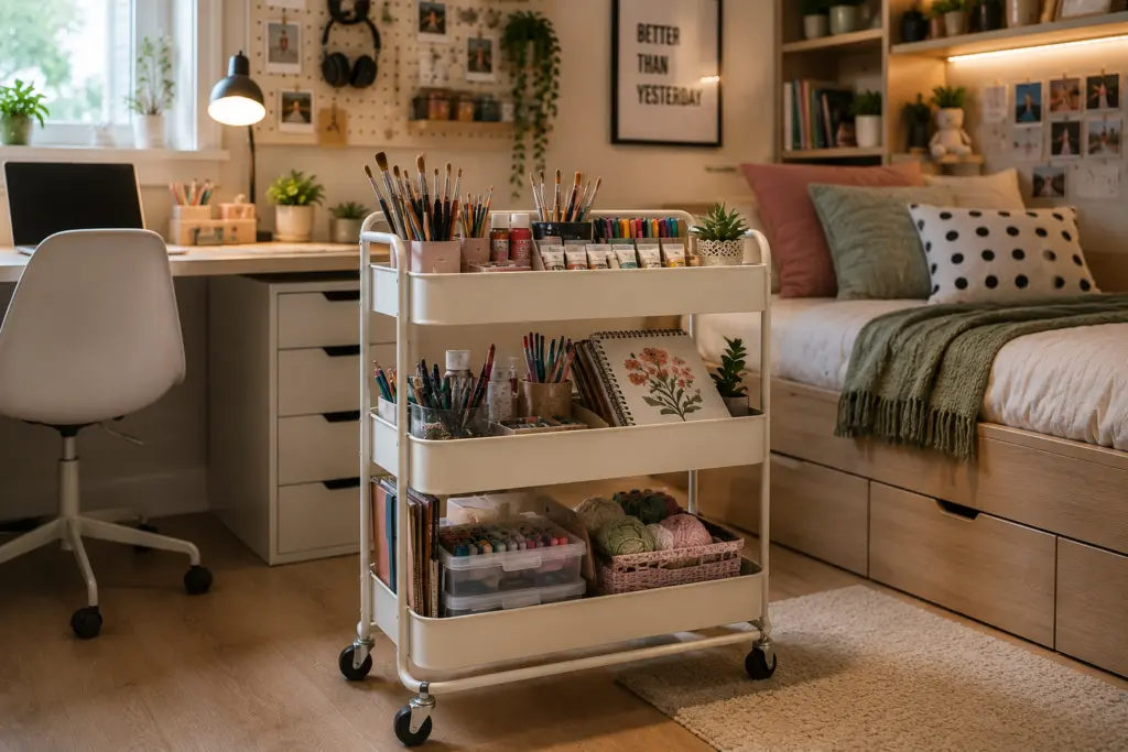 Teenage Bedroom Storage Ideas for Homework, Clothes & Hobbies 8 Cozy Creative Art Studio Bedroom