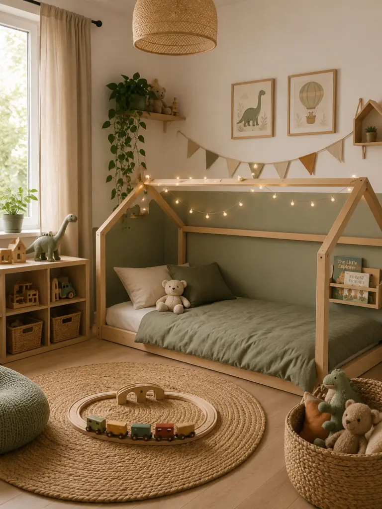 Cozy Toddler Bedroom with Low Bed
