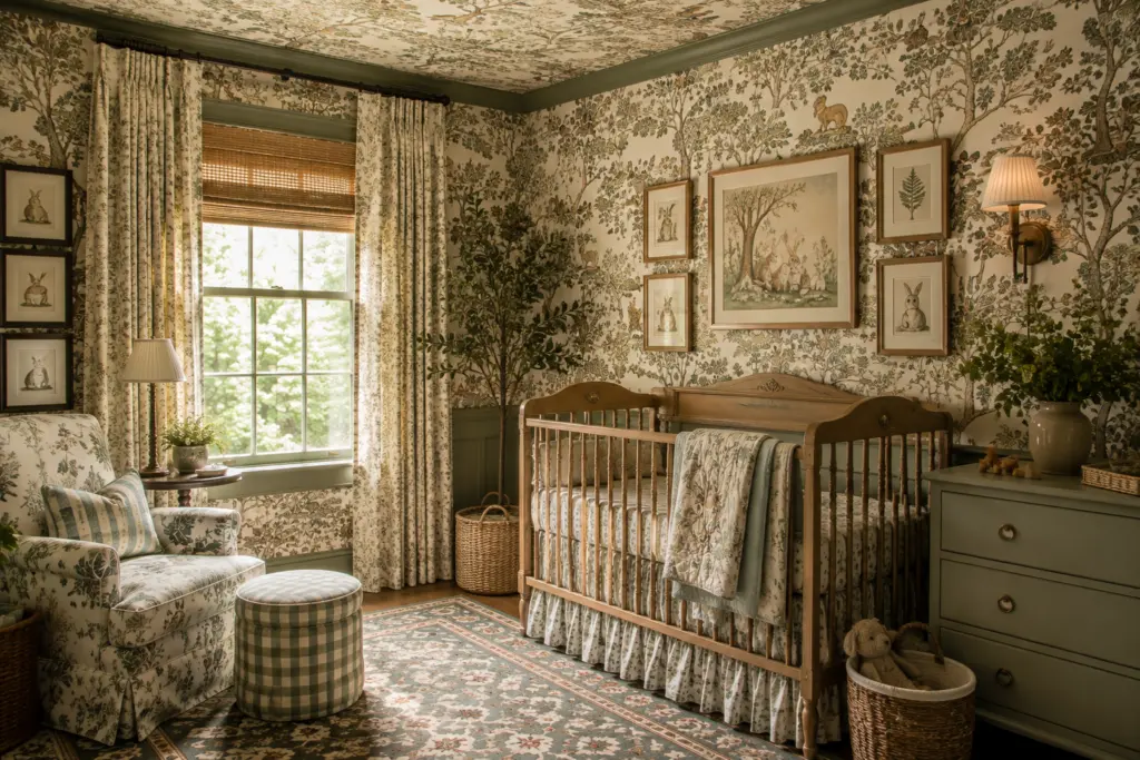 Pattern Drenching: 15 Rooms That Wrap Color & Print Everywhere 11 Pattern-Drenched Nursery