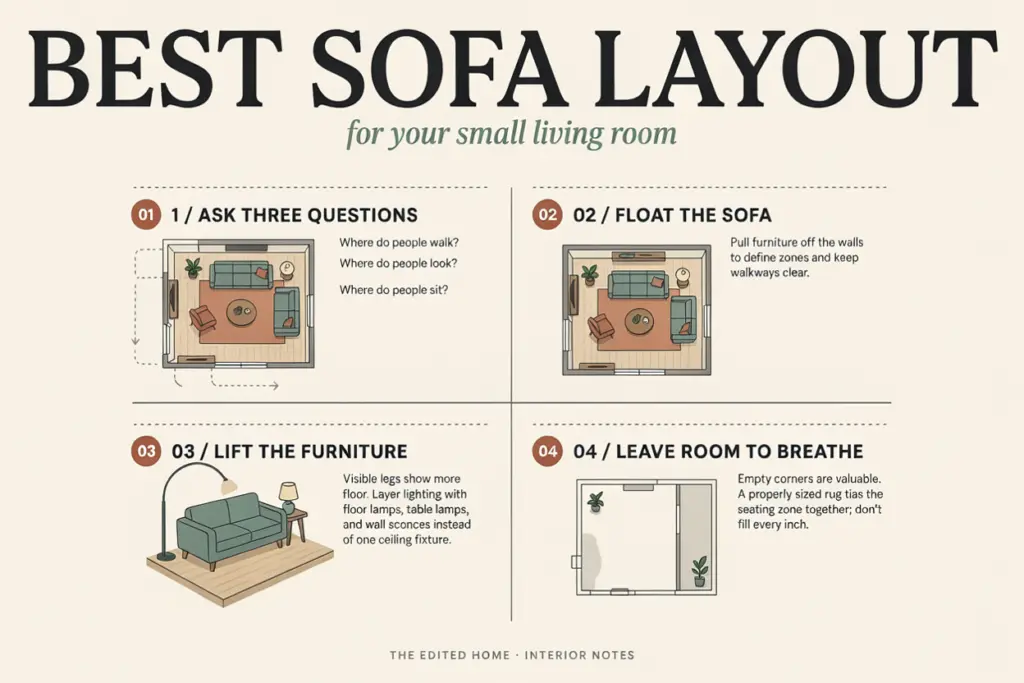 Small Living Room Sofa Layouts Mistakes