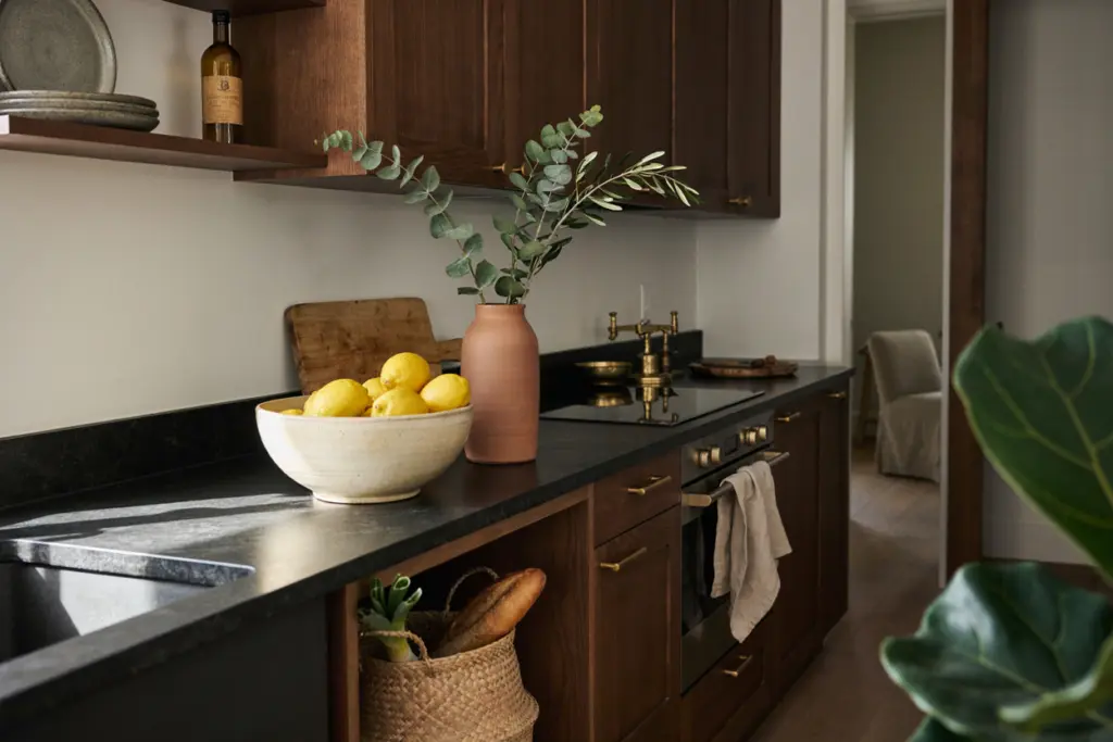 How to Style a Dark Wood Kitchen