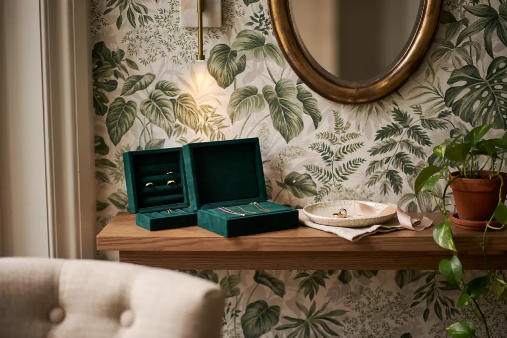 Mini Jewelry Nook With Wallpaper