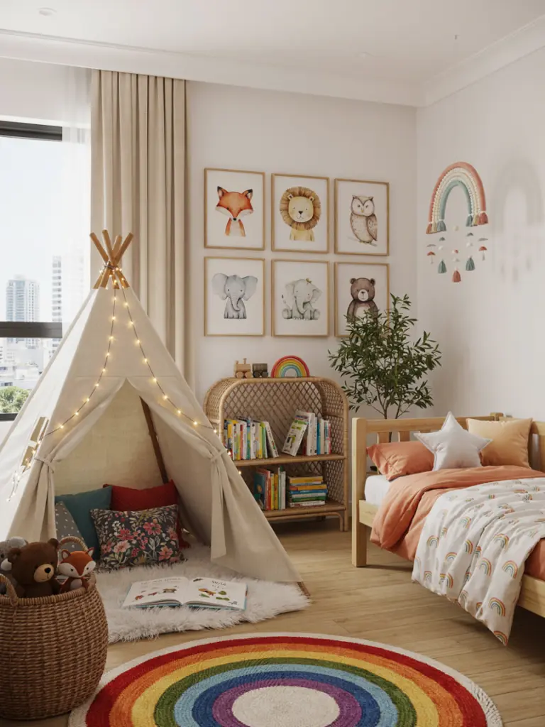 Modern Boho Toddler Bedroom