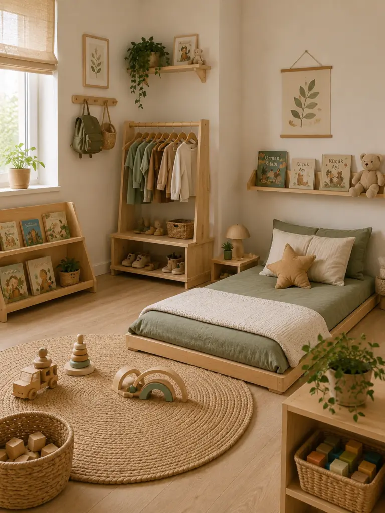 Montessori-Inspired Toddler Bedroom