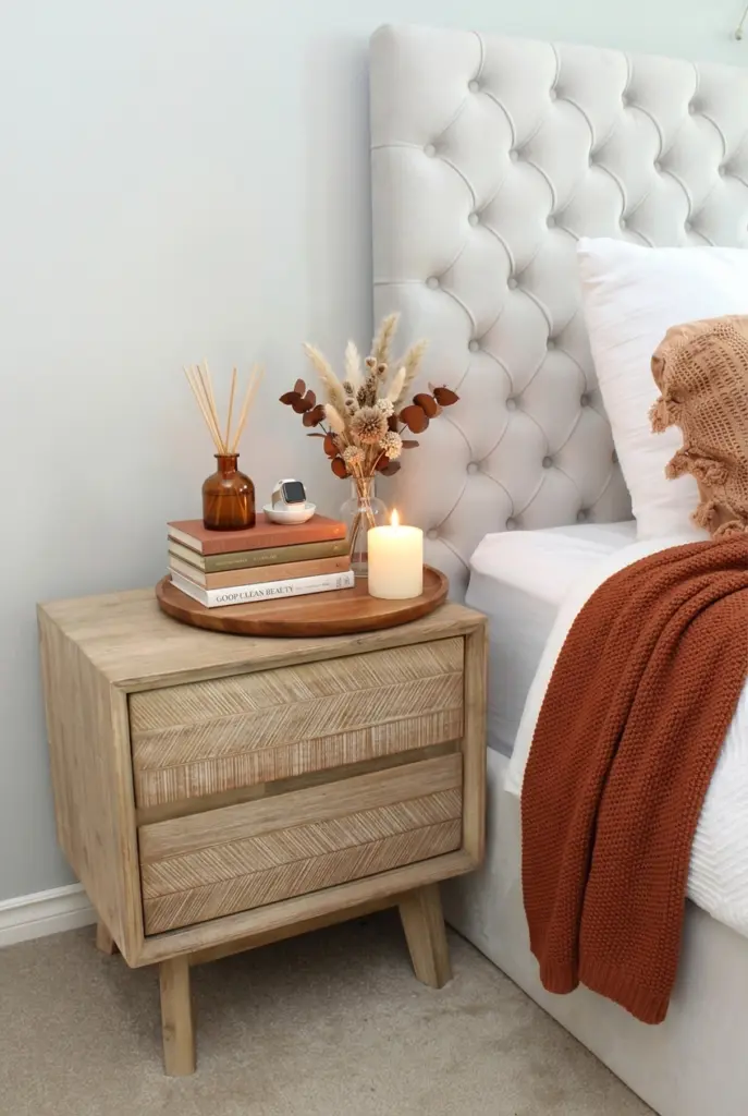 Fall Bedroom Decor Ideas in 2026 10 Nightstand With Autumn Decor