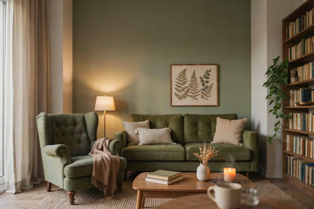 Olive Green Living Room