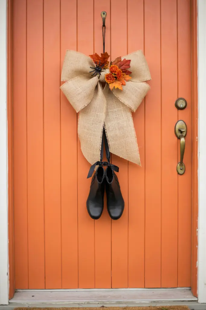 Orange Door Halloween Boot 