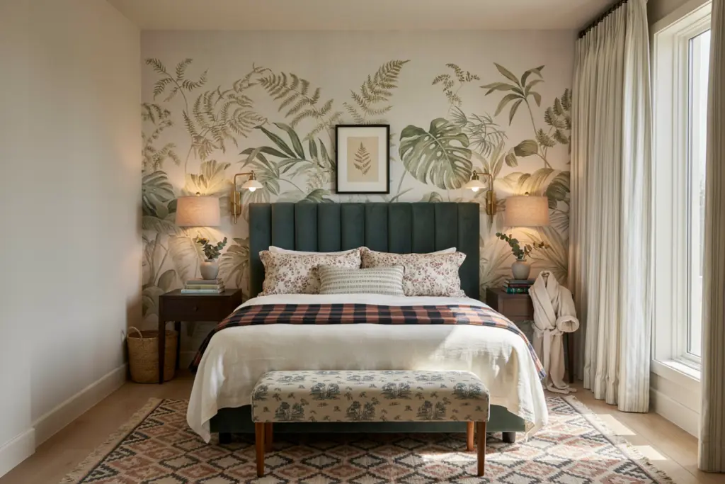 Pattern Drenching: 15 Rooms That Wrap Color & Print Everywhere 14 Pattern-Drenched Guest Room