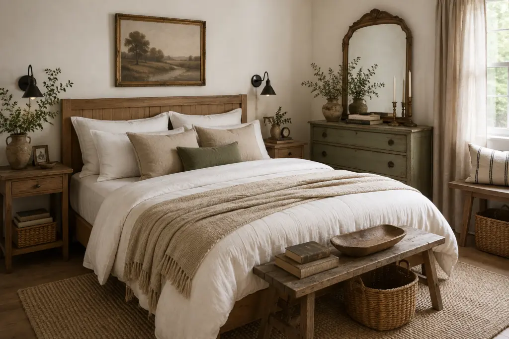 Rustic farmhouse Bedroom
