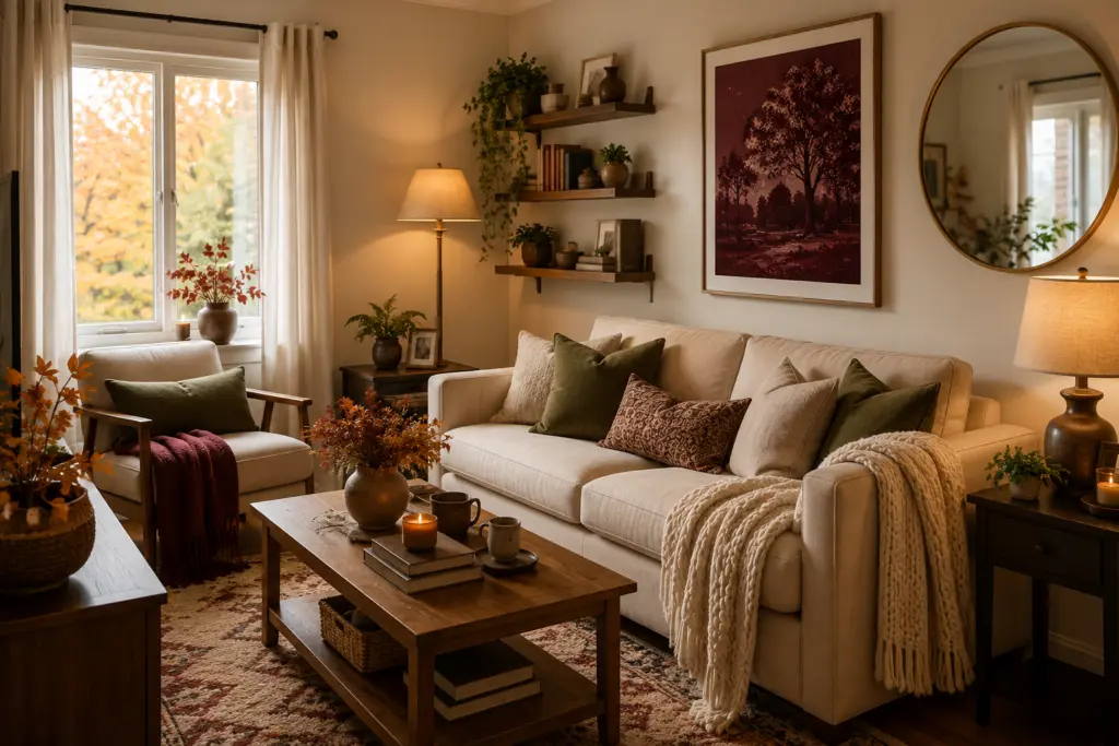 Cozy Autumn Living Room Retreat