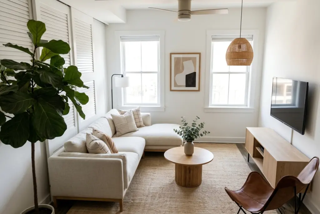 Small L-Shaped Sectional sofa layouts