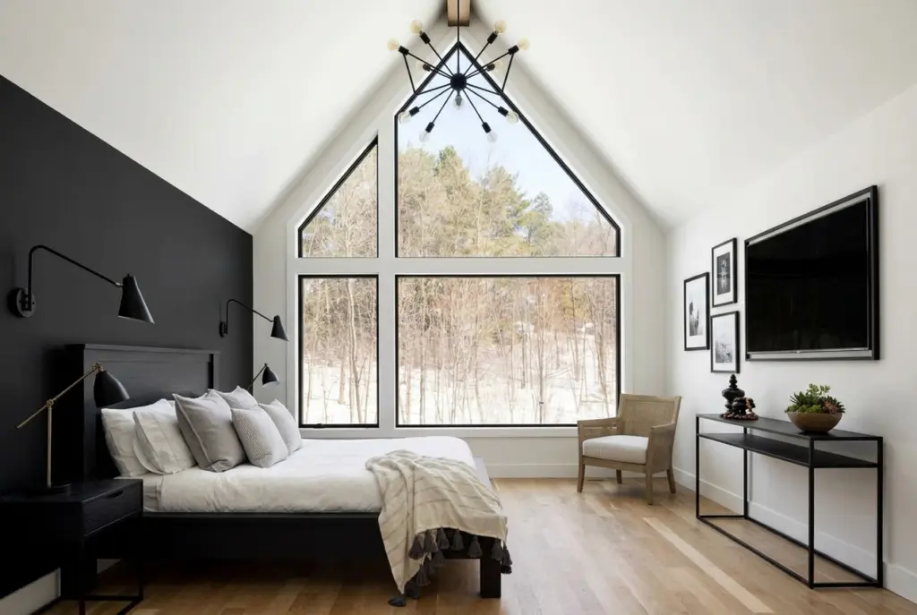 Black Accents for Scandinavian Contrast