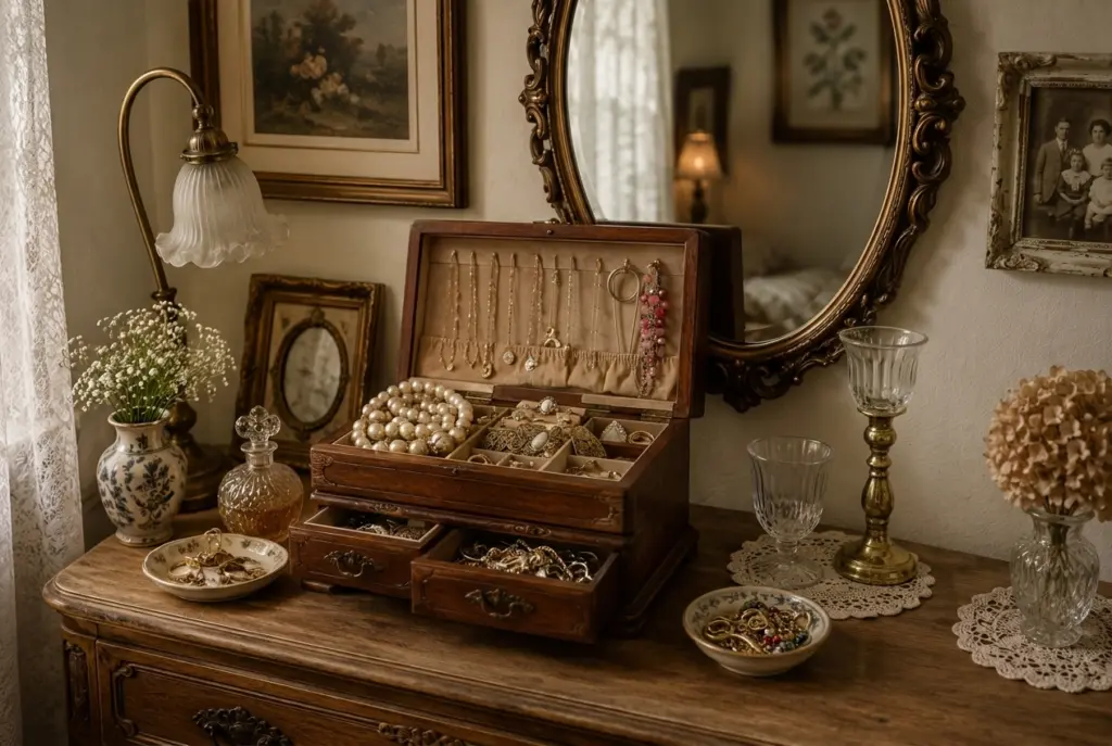 Vintage Jewelry Box Nook 