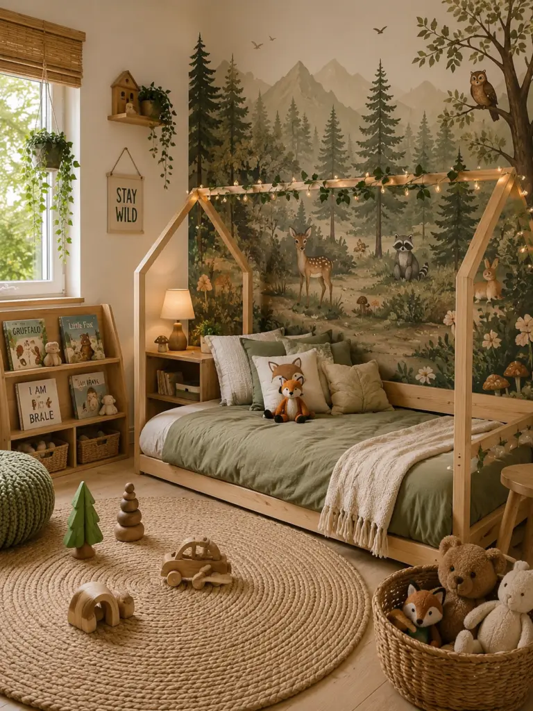 Woodland or Forest-Themed Bedroom