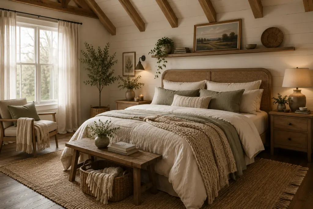 Cozy Rustic Attic Bedroom Retreat