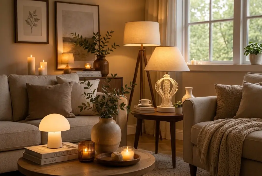 Cozy Living Room Lighting Ideas for Fall 2026 5 Use Table Lamps to Create Instant Warmth