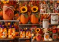 25+ DIY Fall Mason Jar Crafts (Easy Step-by-Step ) 24 A collage of DIY Fall Mason Jar Crafts Ideas