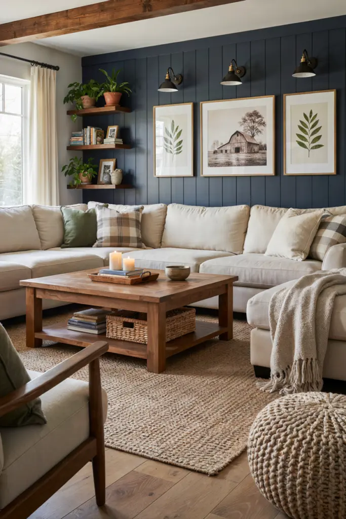 27+ Black Accent Wall living room Ideas and Designs 12 Accent Wall Black shiplap