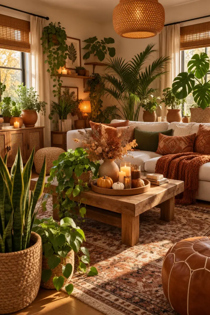 20+ Stunning Fall Boho Living Room Ideas 8 20+ Stunning Fall Boho Living Room Ideas