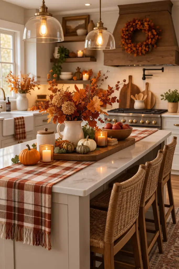 Festive Kitchen Fall Decor Ideas for a Cozy Home 7 Fall Kitchen Island Decor