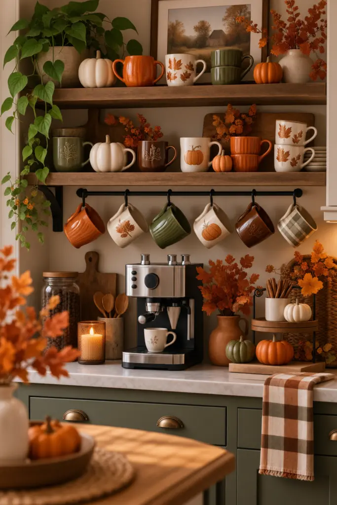  Charming Fall Coffee Bar Decor