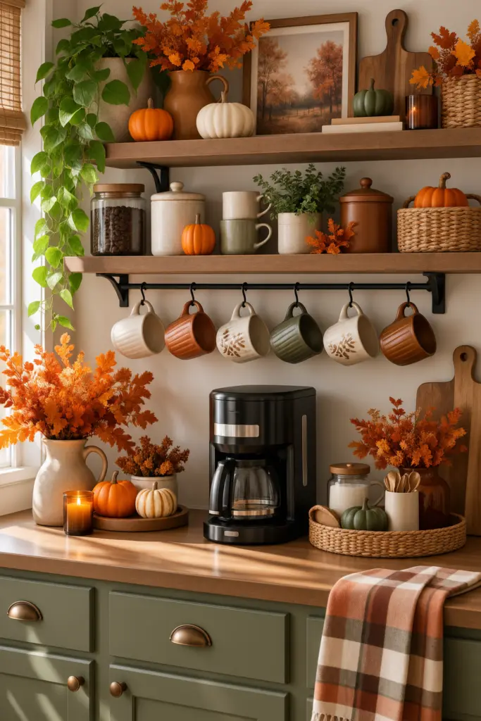 Cozy Autumn Coffee Station