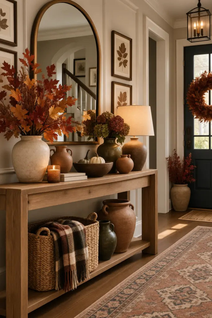Fall Entryway Decor Ideas (Cozy & Welcoming) 20 Cozy Autumn Entryway