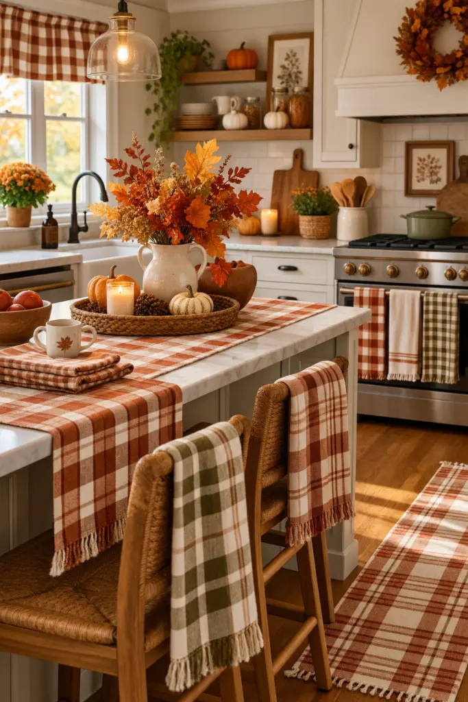 Festive Kitchen Fall Decor Ideas for a Cozy Home 6 Cozy Farmhouse Kitchen Fall Decor