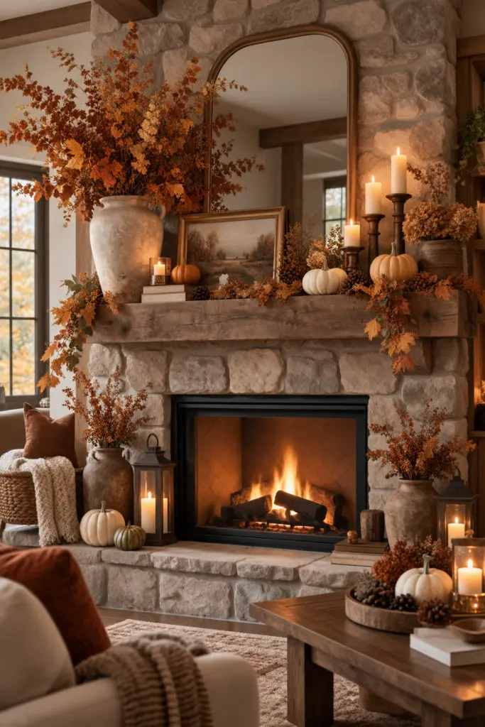 Fall Mantel Decor Ideas in 2026 8 Cozy Autumn Fireplace Retreat