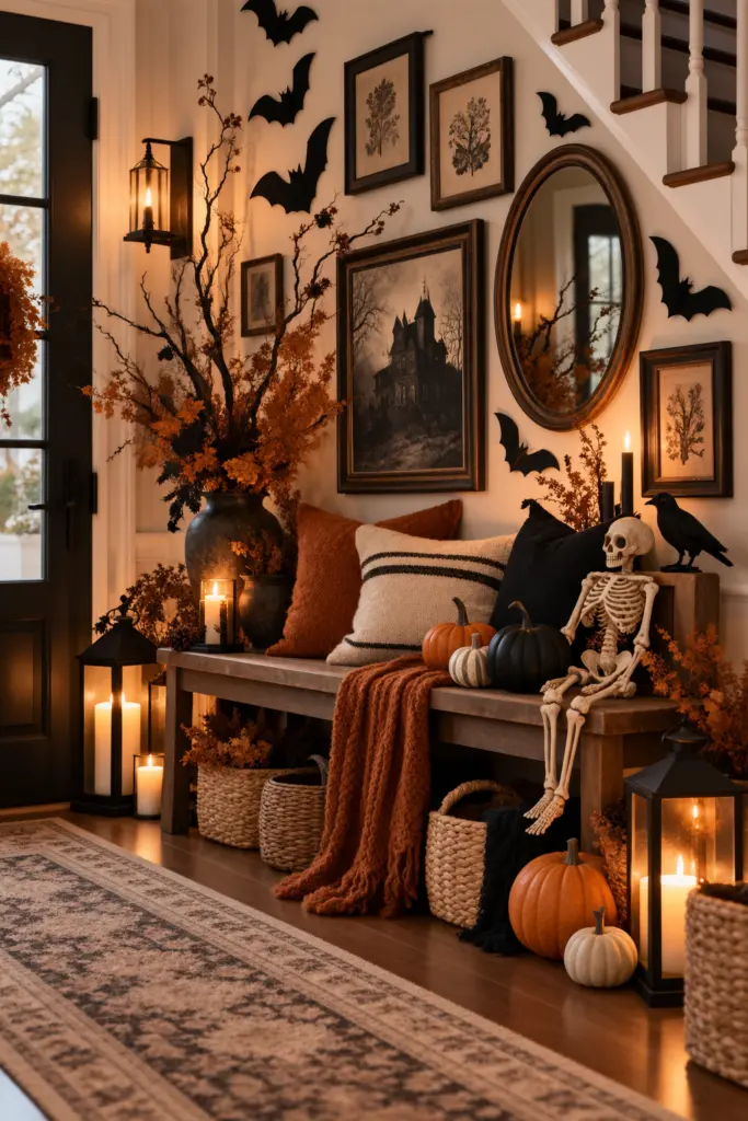25+ Spooky Halloween Entryway Decor Ideas 25 Cozy Autumn Halloween Entryway