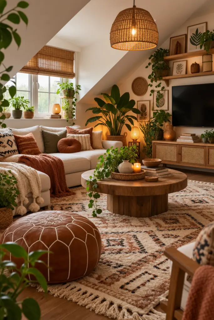 Cozy Boho Attic Retreat

