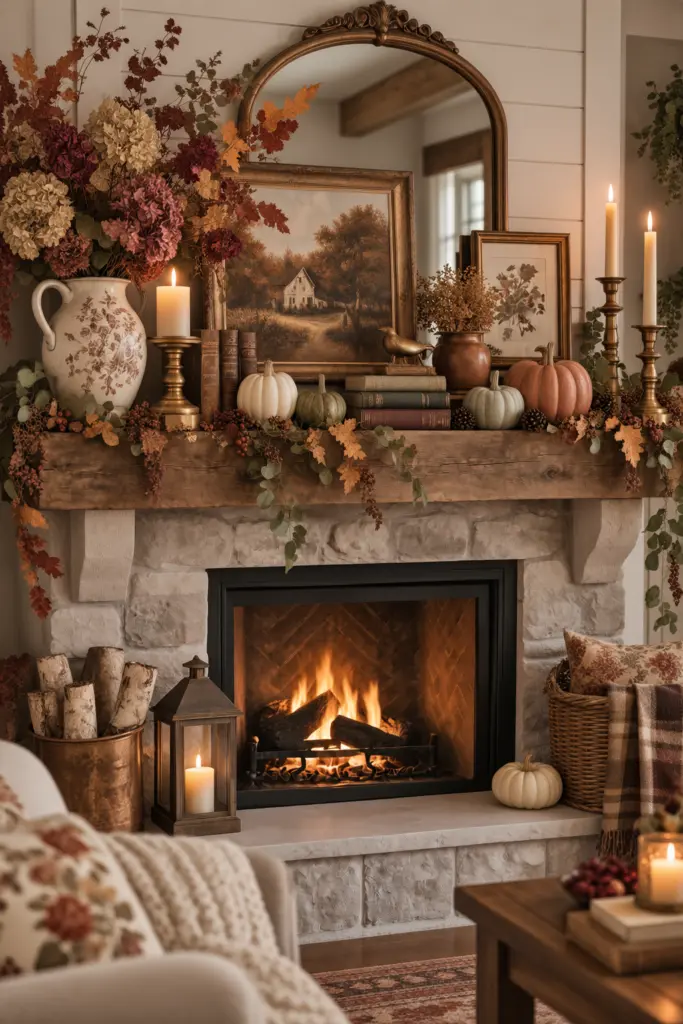 Fall Mantel Decor Ideas in 2026 20 Cozy Cottage Fall Mantel Decor