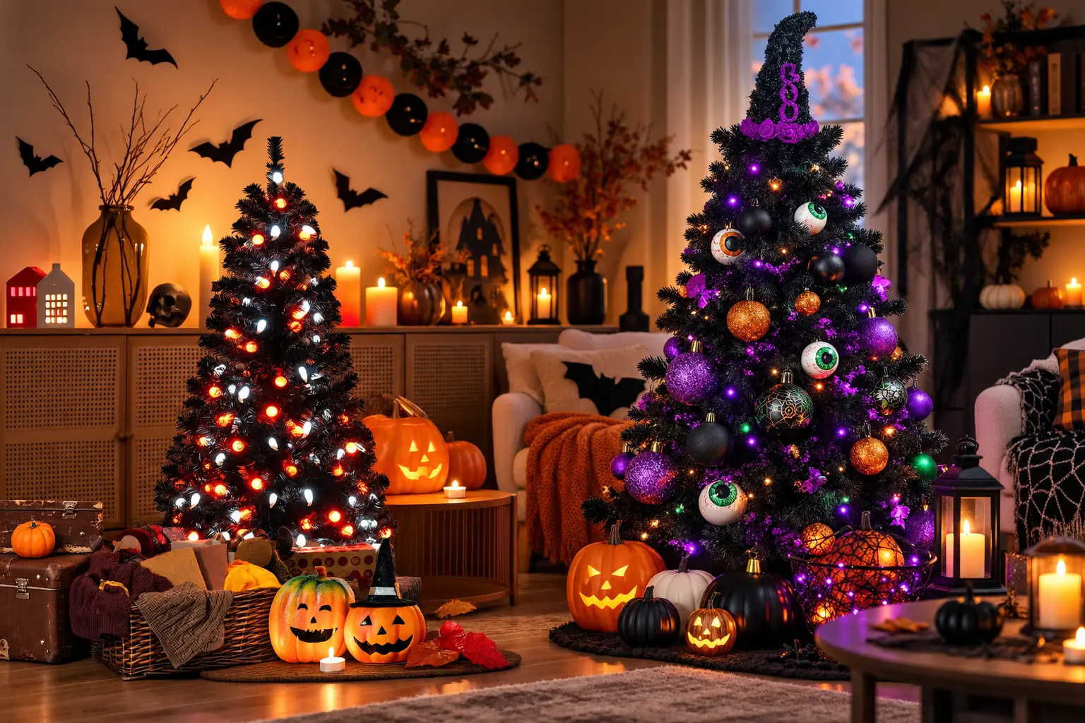 20+ DIY Halloween Tree Decorations Ideas 1 20+ DIY Halloween Tree Decorations Ideas