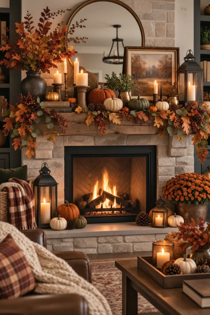Fall Mantel Decor Ideas in 2026 26 Cozy Rustic Fall Mantel