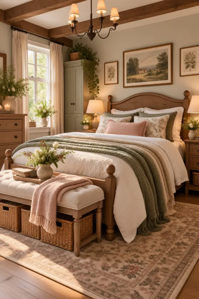 25+ Warm Cozy Cottage Bedroom Ideas 28 Cozy Rustic Farmhouse Bedroom