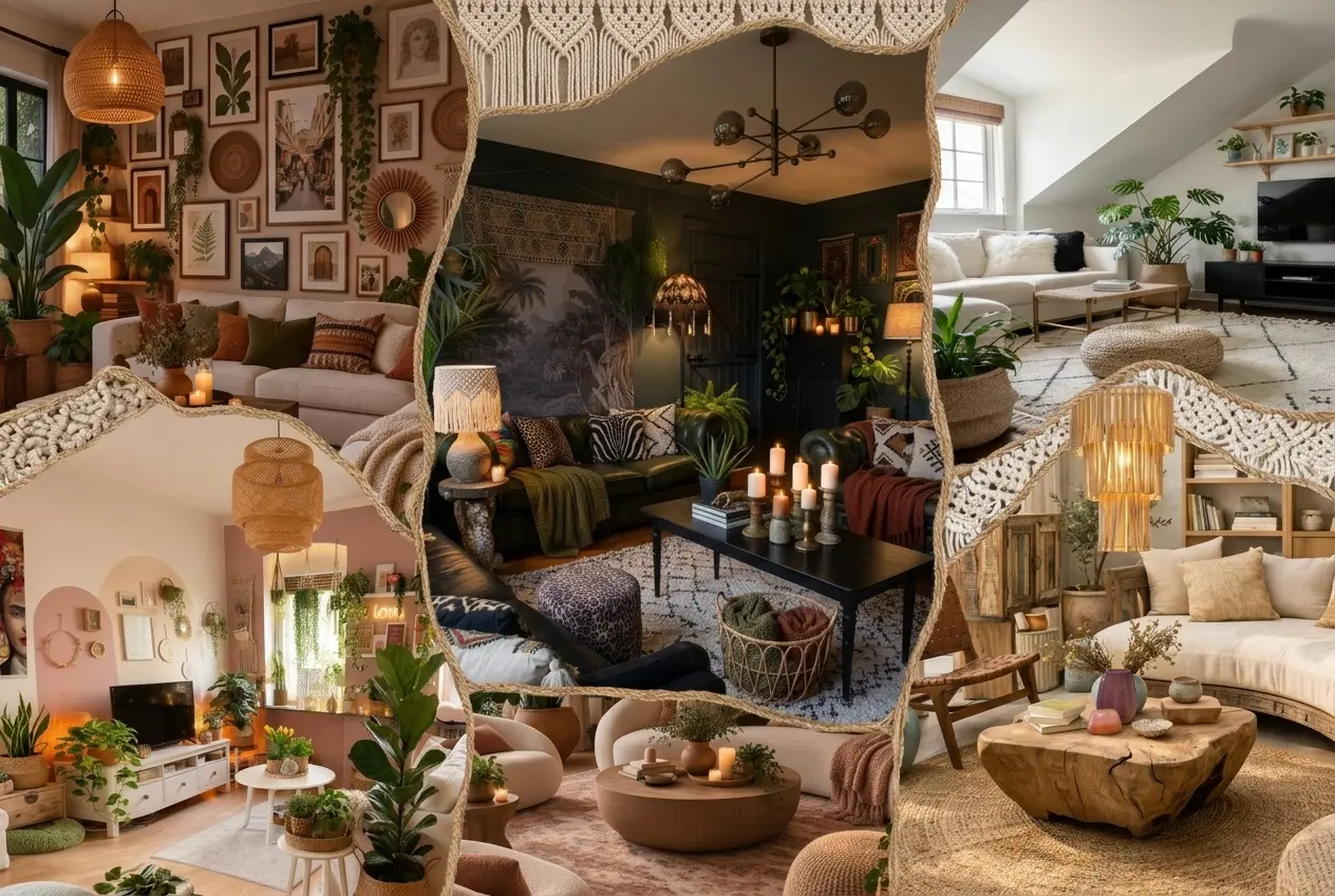 Design a Cozy Boho Living Room ideas,