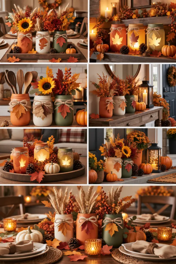 25+ DIY Fall Mason Jar Crafts (Easy Step-by-Step ) 27 Easy Ways to Use Fall Mason Jar Decorations