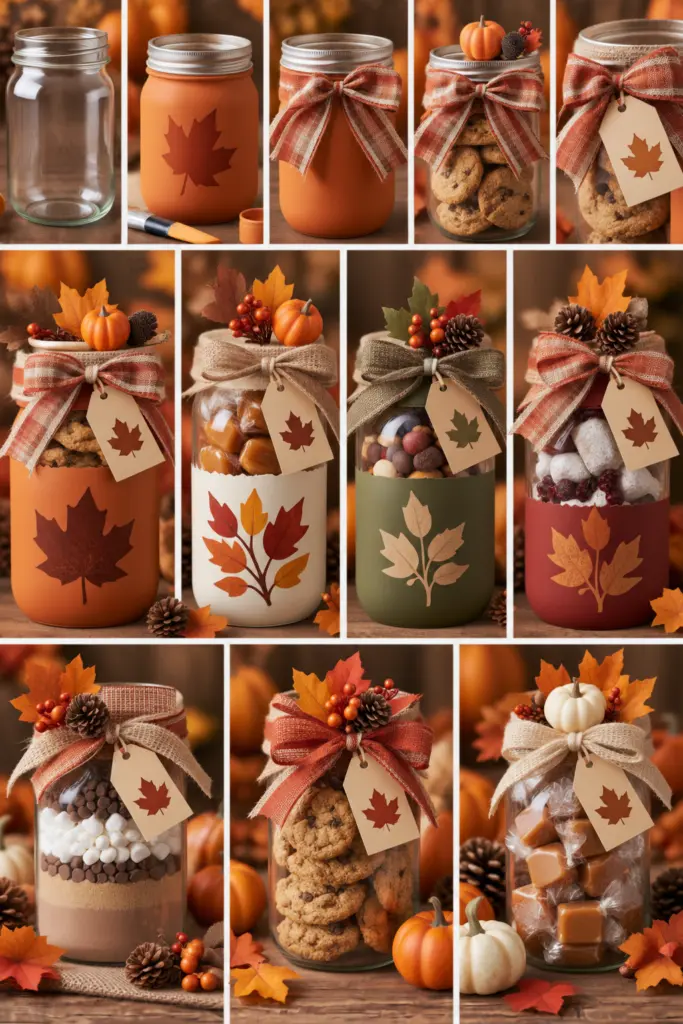 25+ DIY Fall Mason Jar Crafts (Easy Step-by-Step ) 25 Cozy Autumn Mason Jar Gifts