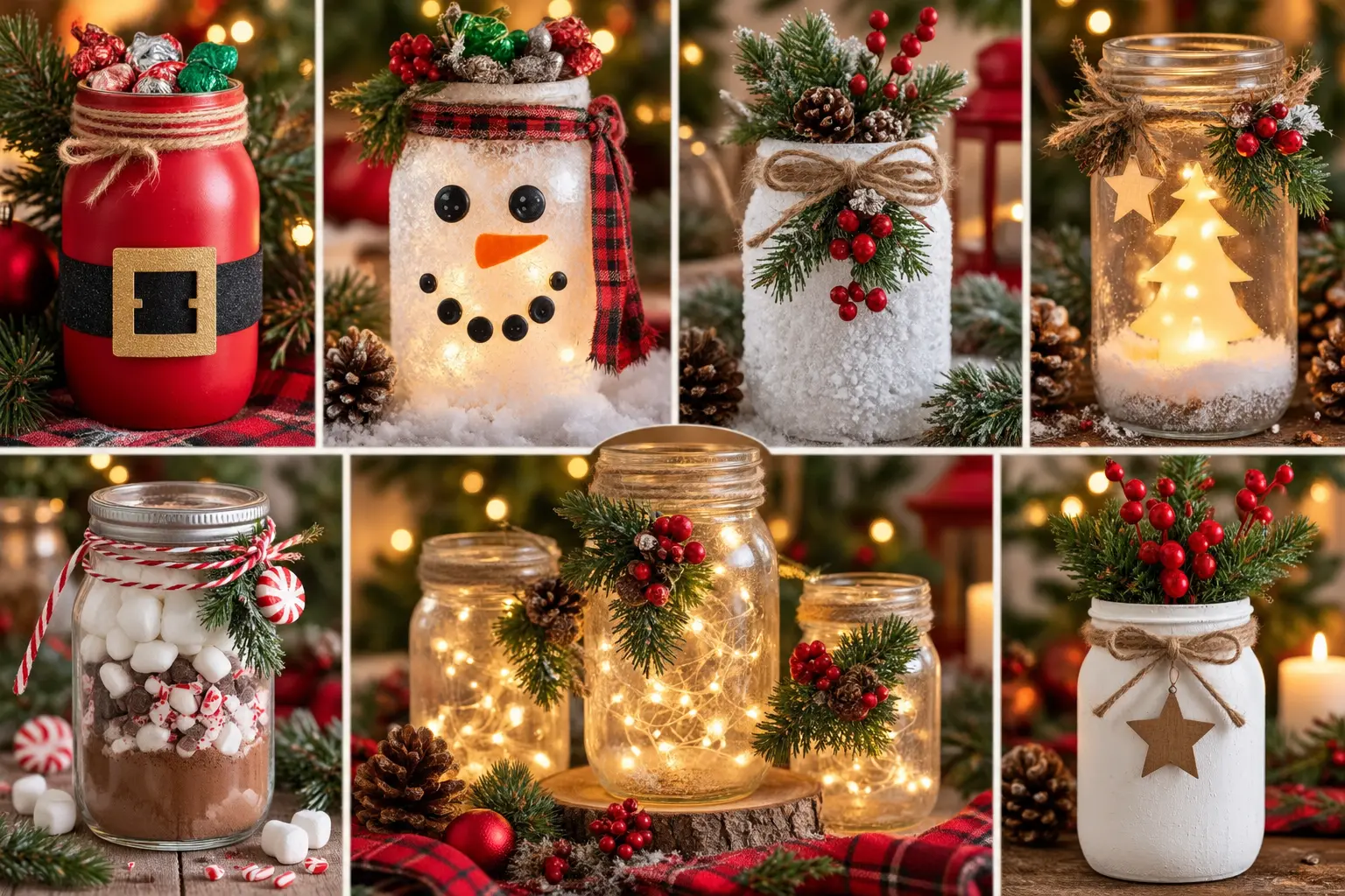 30+ DIY Christmas Mason Jar Crafts for Gifts and Decorations 1 DIY Christmas Mason Jar Crafts for Gifts and Decorations